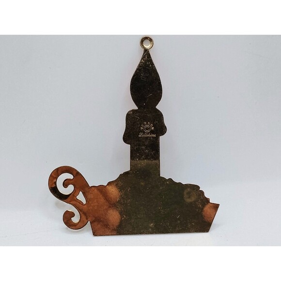 Lillian Vernon Lillikins Candle Brass Ornament Hand Painted Rare Vintage Find - Picture 5 of 8